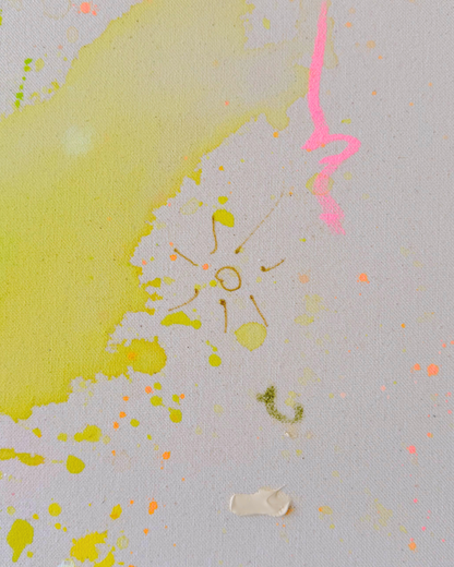 SOMETHING IN ME KNOWS WHERE I AM GOING 100x100cm