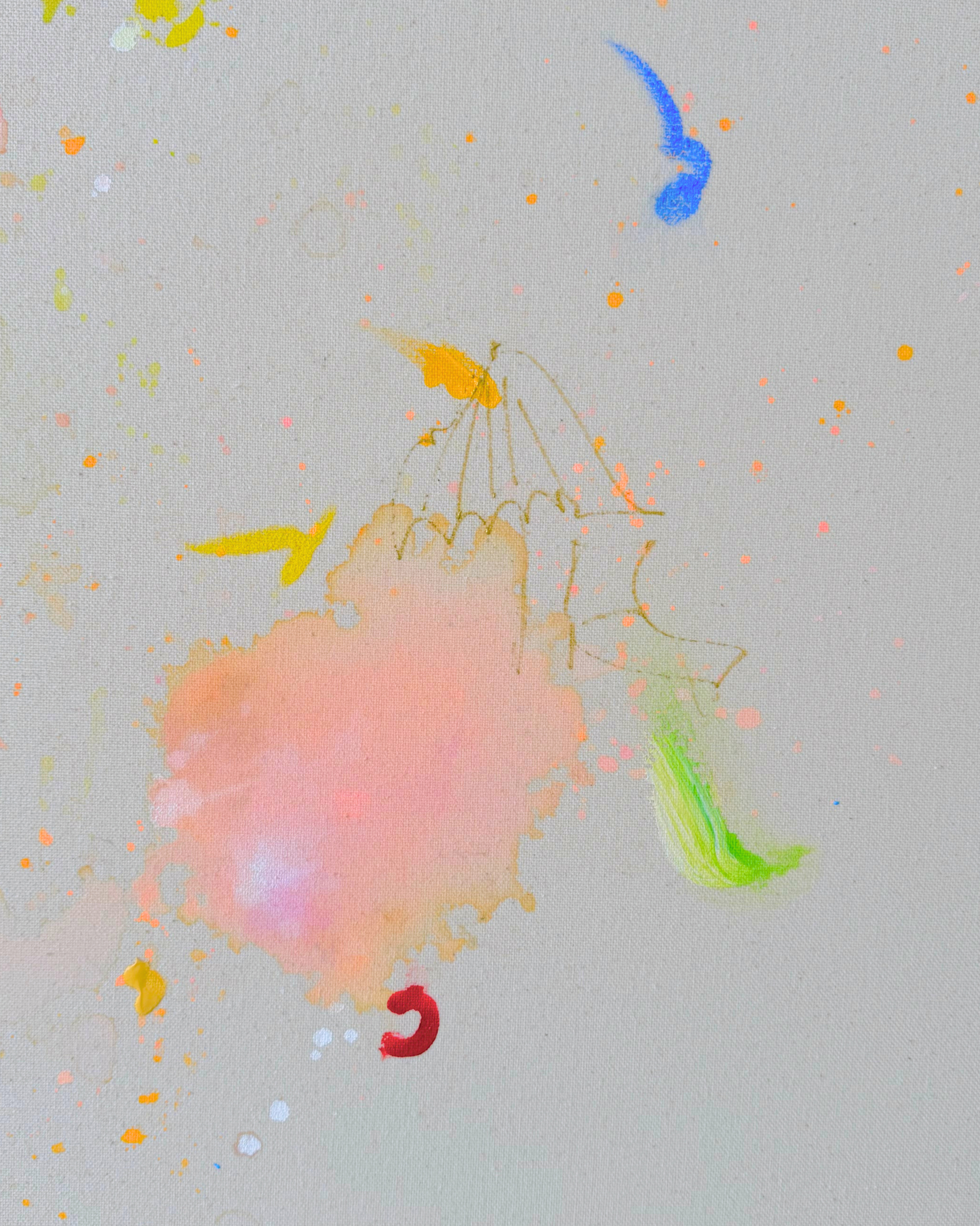 SOMETHING IN ME KNOWS WHERE I AM GOING 100x100cm