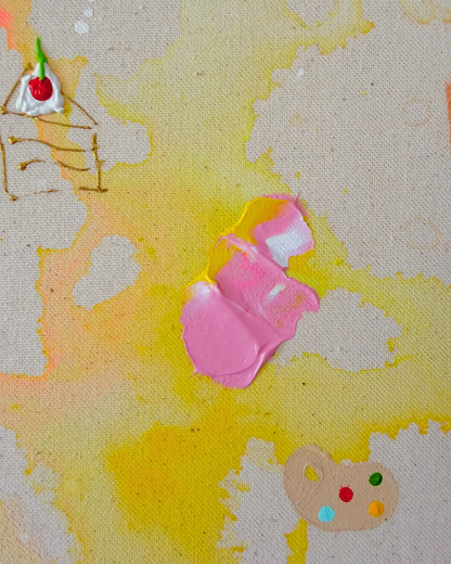 ICH WÜNSCH DIR Achterbahn 40x40cm