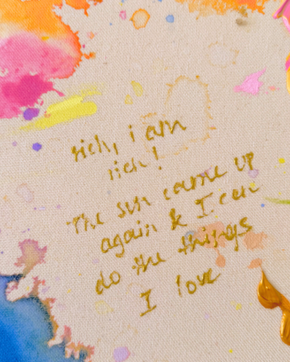 rich! i am rich 60x60cm