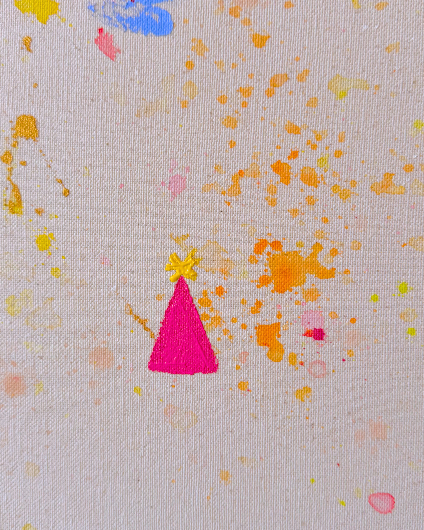 TODAY IS A GIFT, OPEN IT  120x120cm