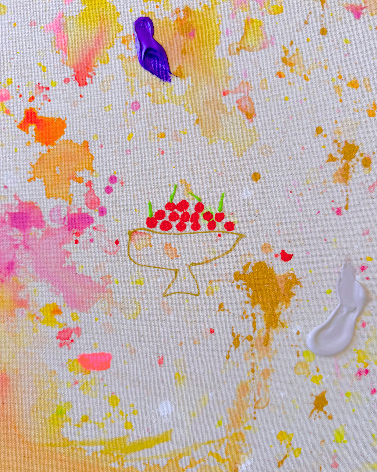 TODAY IS A GIFT, OPEN IT  120x120cm