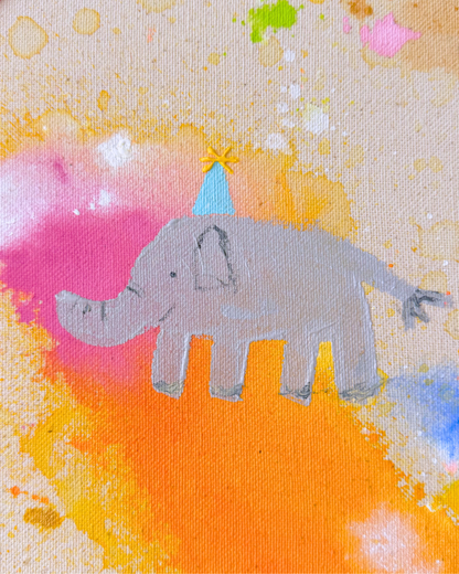 Ich wünsch dir Elefant 60x60cm