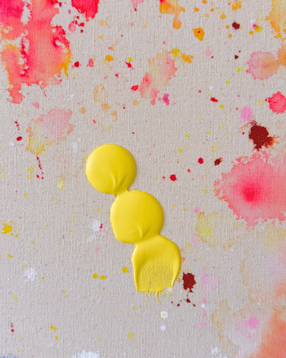 TODAY IS A GIFT, OPEN IT  120x120cm