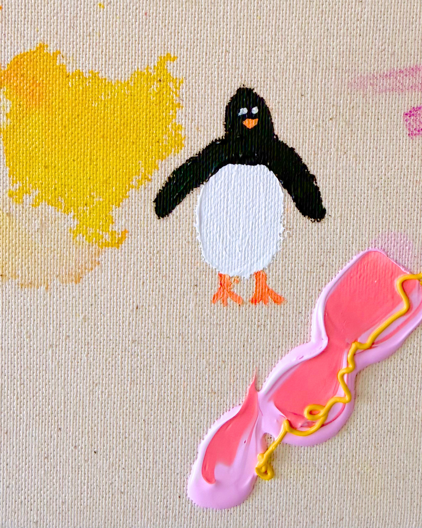 ICH WÜNSCH DIR Pinguin 40x40cm