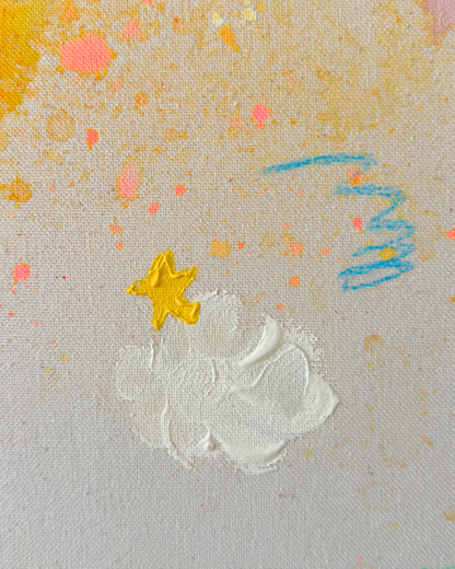 LOOK AT ALL THE MAGIC 70x70cm