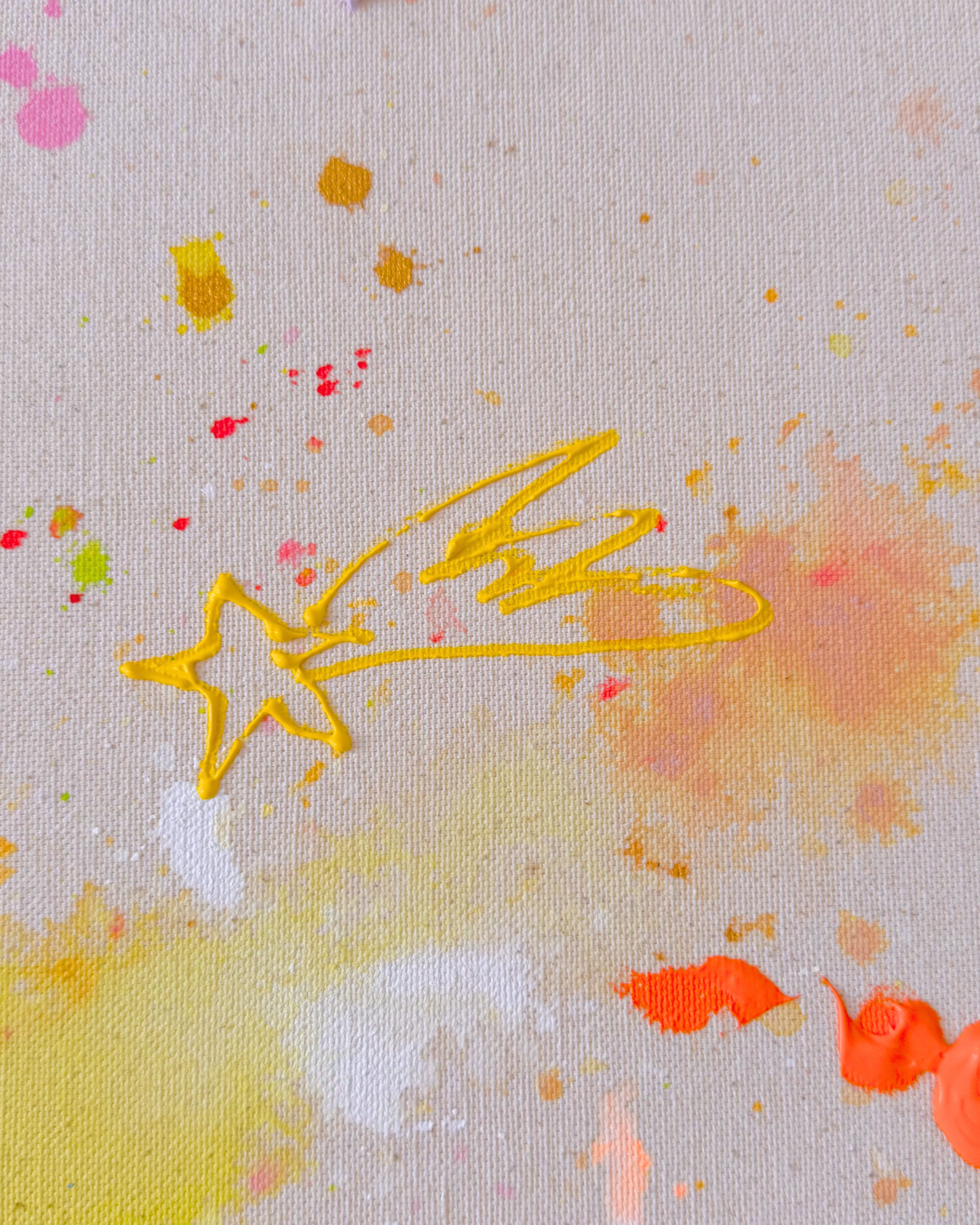 TODAY IS A GIFT, OPEN IT  120x120cm