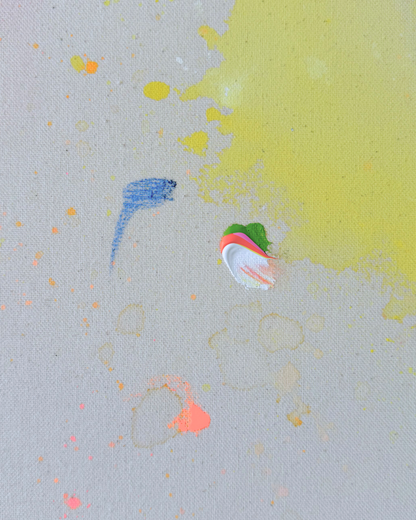 SOMETHING IN ME KNOWS WHERE I AM GOING 100x100cm