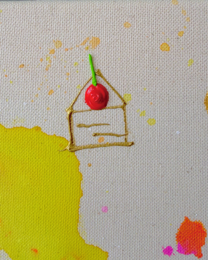 ICH WÜNSCH DIR Sternschnuppe 30x30cm