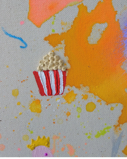 ICH WÜNSCH DIR Popcorn 40x40cm