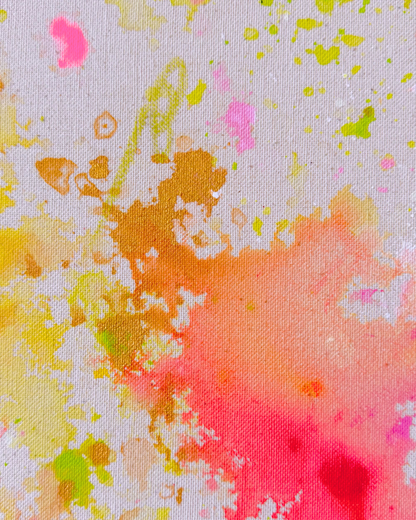 TODAY IS A GIFT, OPEN IT  120x120cm