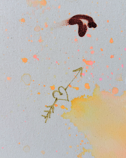 SOMETHING IN ME KNOWS WHERE I AM GOING 100x100cm