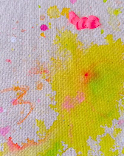 TODAY IS A GIFT, OPEN IT  120x120cm