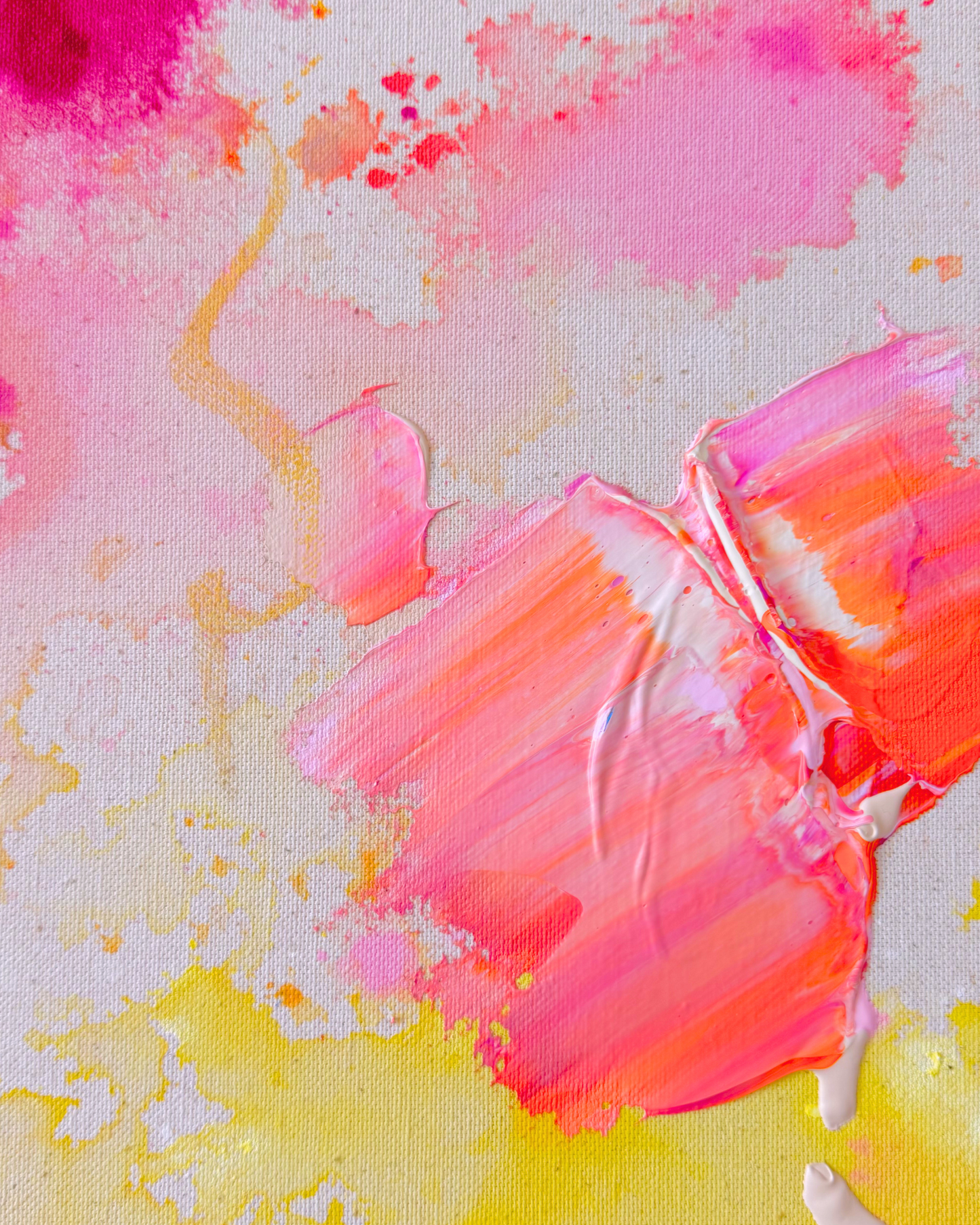 TODAY IS A GIFT, OPEN IT  120x120cm