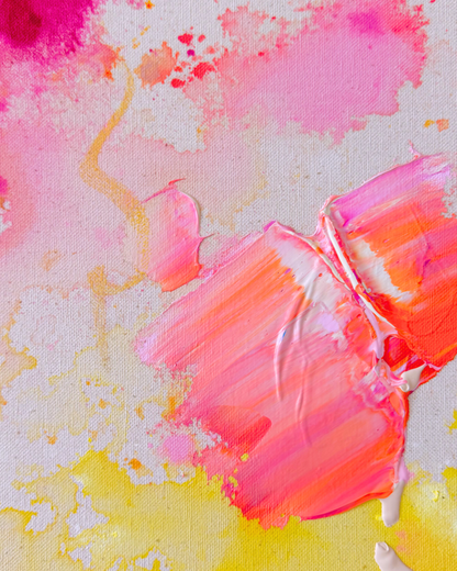 TODAY IS A GIFT, OPEN IT  120x120cm