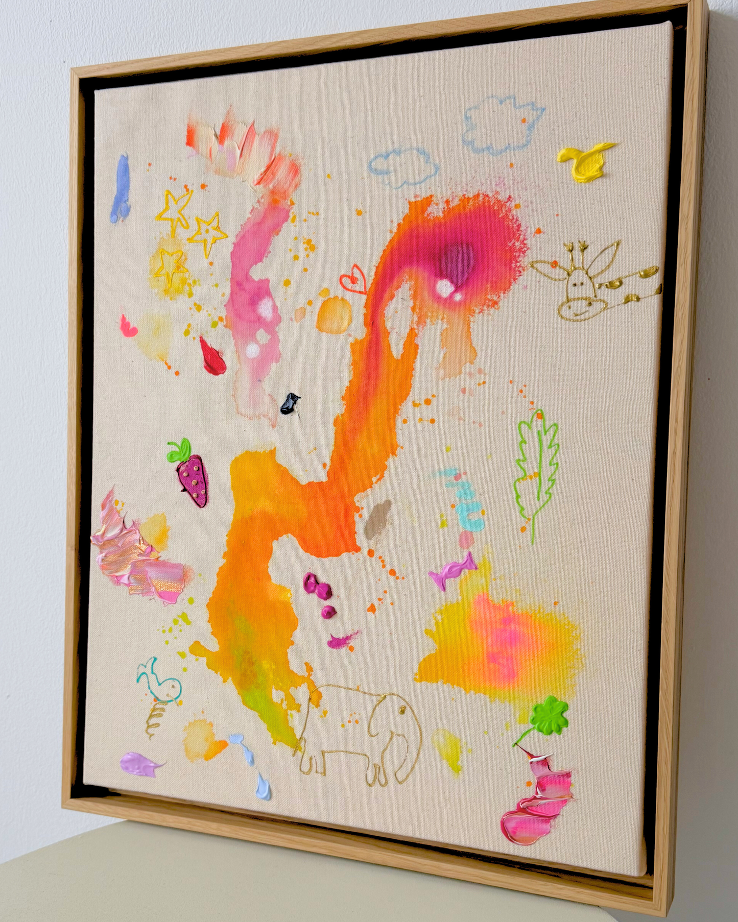 ICH WÜNSCH DIR Giraffe 40x50cm