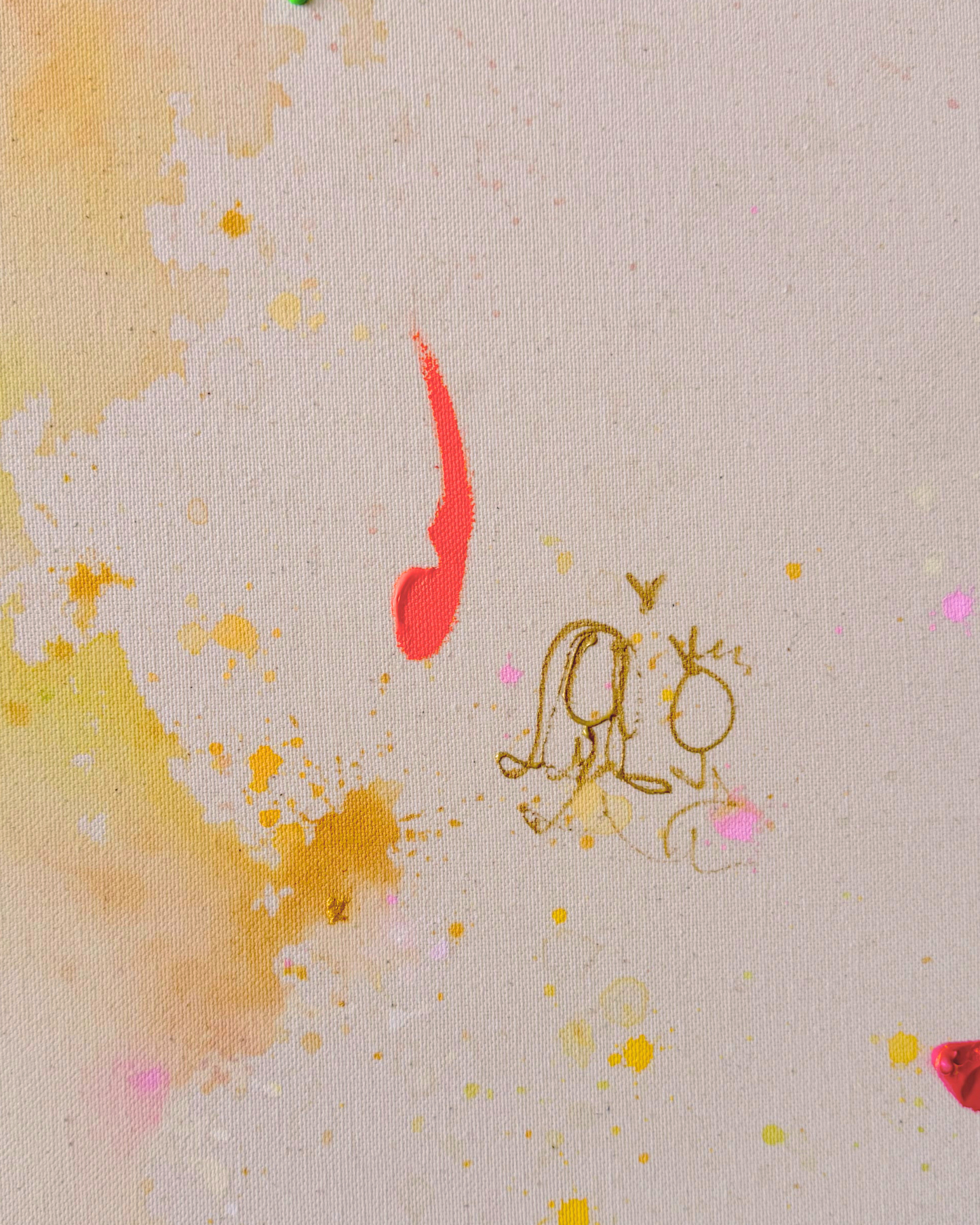 FINDING HAPPINESS IN THE IN BETWEEN 180x140cm EXTRA TIEF