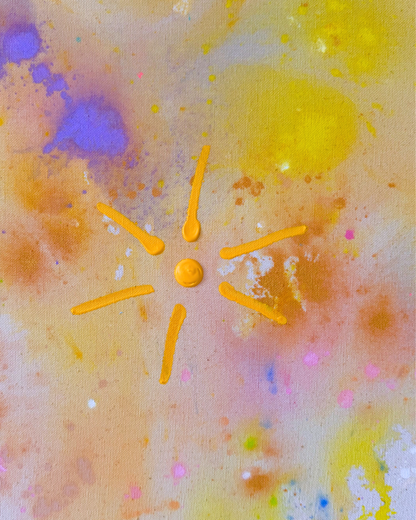 BEING ALIVE IS THE SPECIAL OCCASION 120x120cm