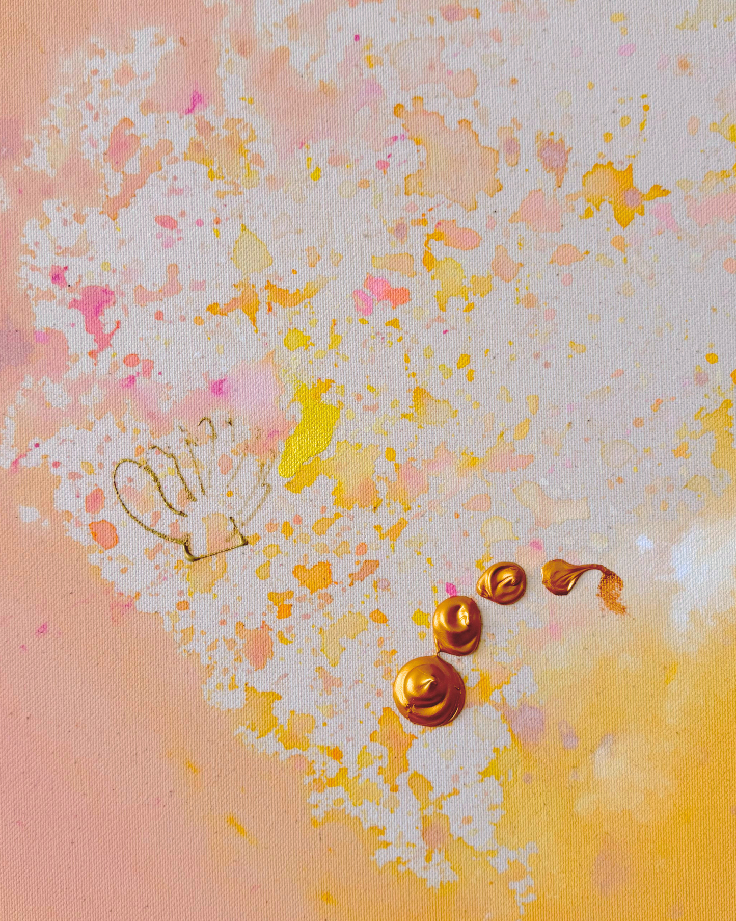 FINDING HAPPINESS IN THE IN BETWEEN 180x140cm EXTRA TIEF