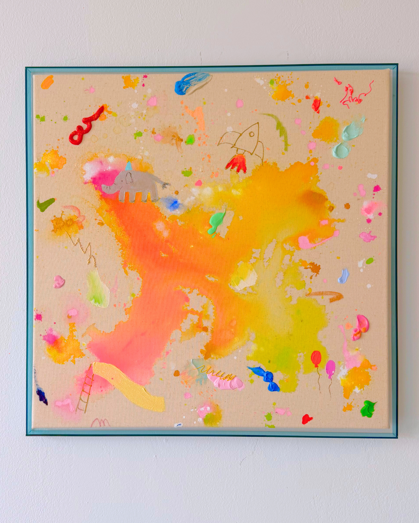 Ich wünsch dir Elefant 60x60cm