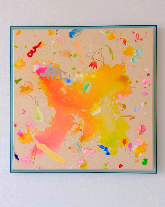 Ich wünsch dir Elefant 60x60cm