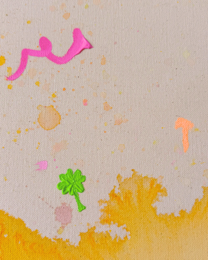 FINDING HAPPINESS IN THE IN BETWEEN 180x140cm EXTRA TIEF