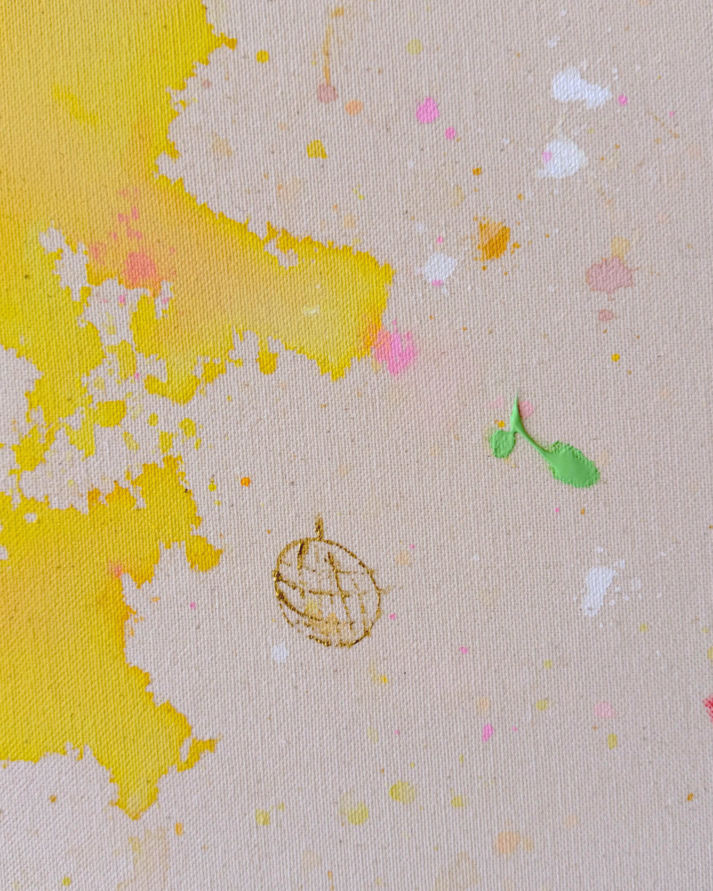 FINDING HAPPINESS IN THE IN BETWEEN 180x140cm EXTRA TIEF