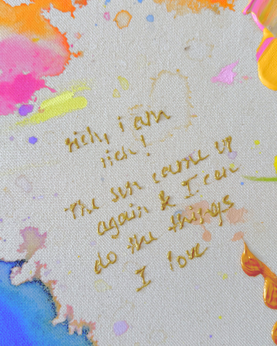 rich! i am rich 60x60cm