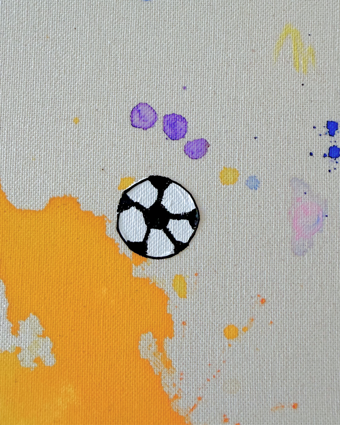 ICH WÜNSCH DIR Fußball 40x40cm