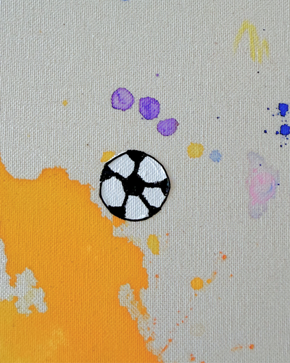 ICH WÜNSCH DIR Fußball 40x40cm