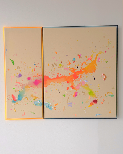 LOOK AT ALL THE MAGIC AROUND YOU Zwillingswerk 120x100cm