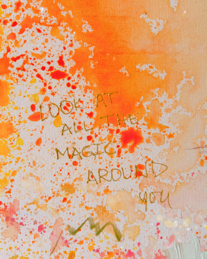 LOOK AT ALL THE MAGIC 160x160cm