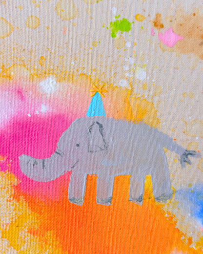 Ich wünsch dir Elefant 60x60cm