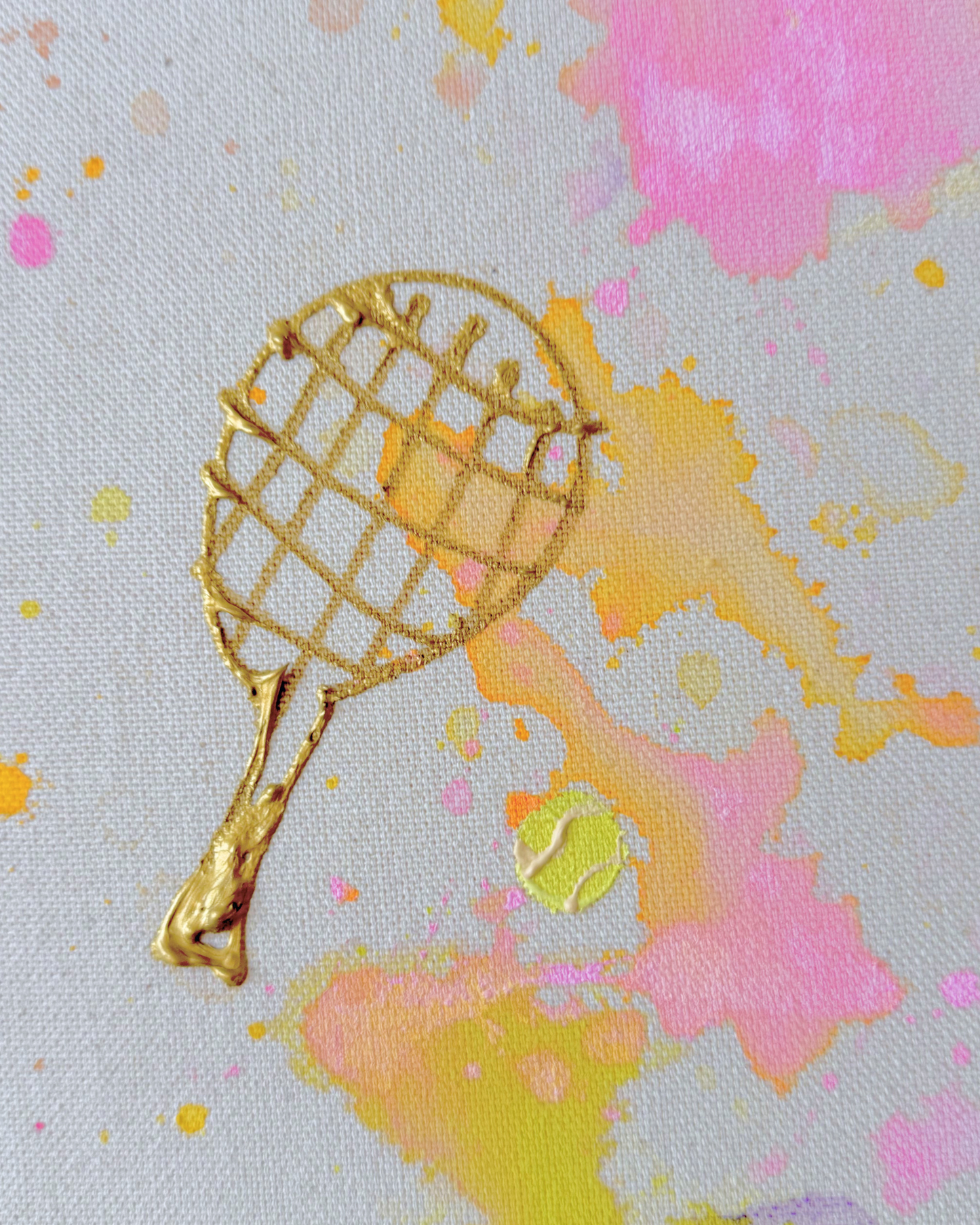 ICH WÜNSCH DIR Tennis 60x60cm