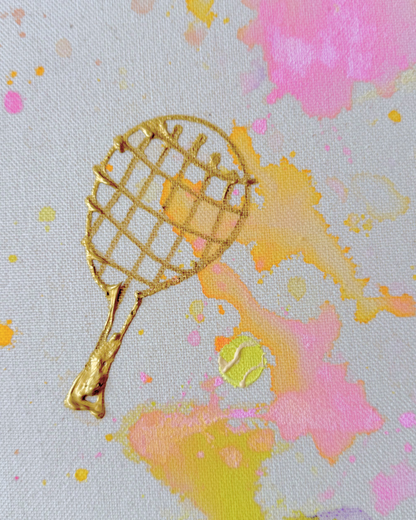 ICH WÜNSCH DIR Tennis 60x60cm