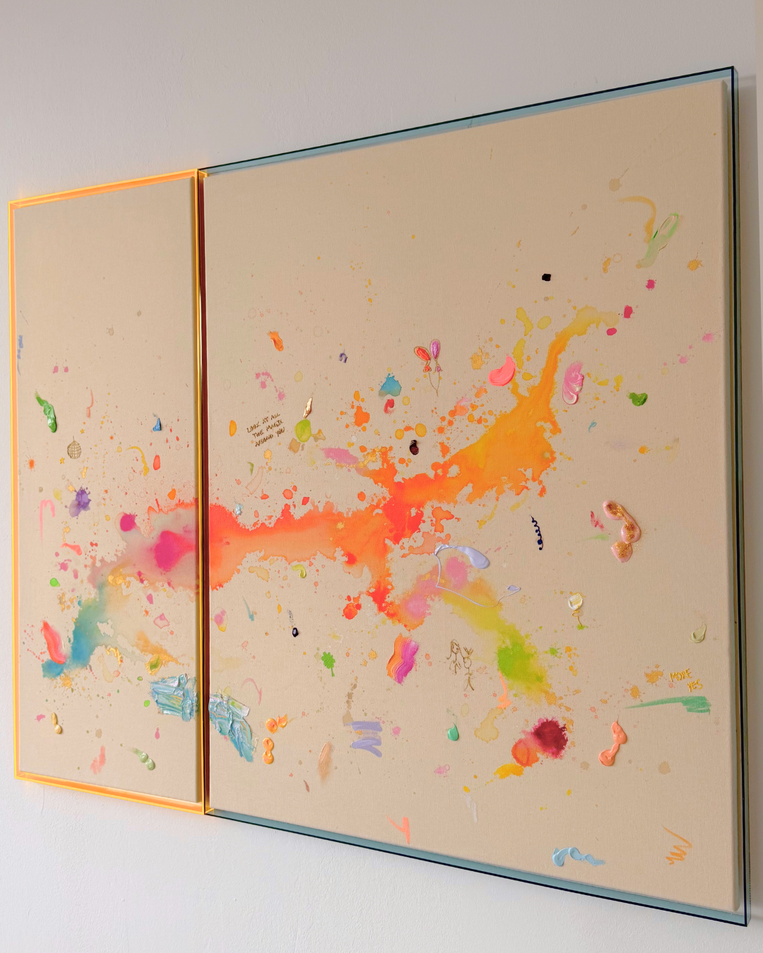 LOOK AT ALL THE MAGIC AROUND YOU Zwillingswerk 120x100cm