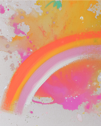 ICH WÜNSCH DIR Regenbogen 110x90cm