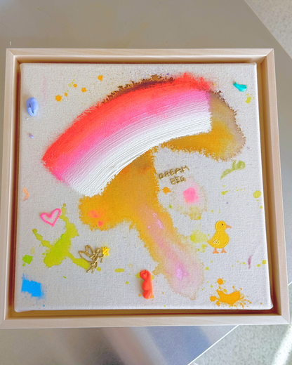 ICH WÜNSCH DIR Entlein 30x30cm