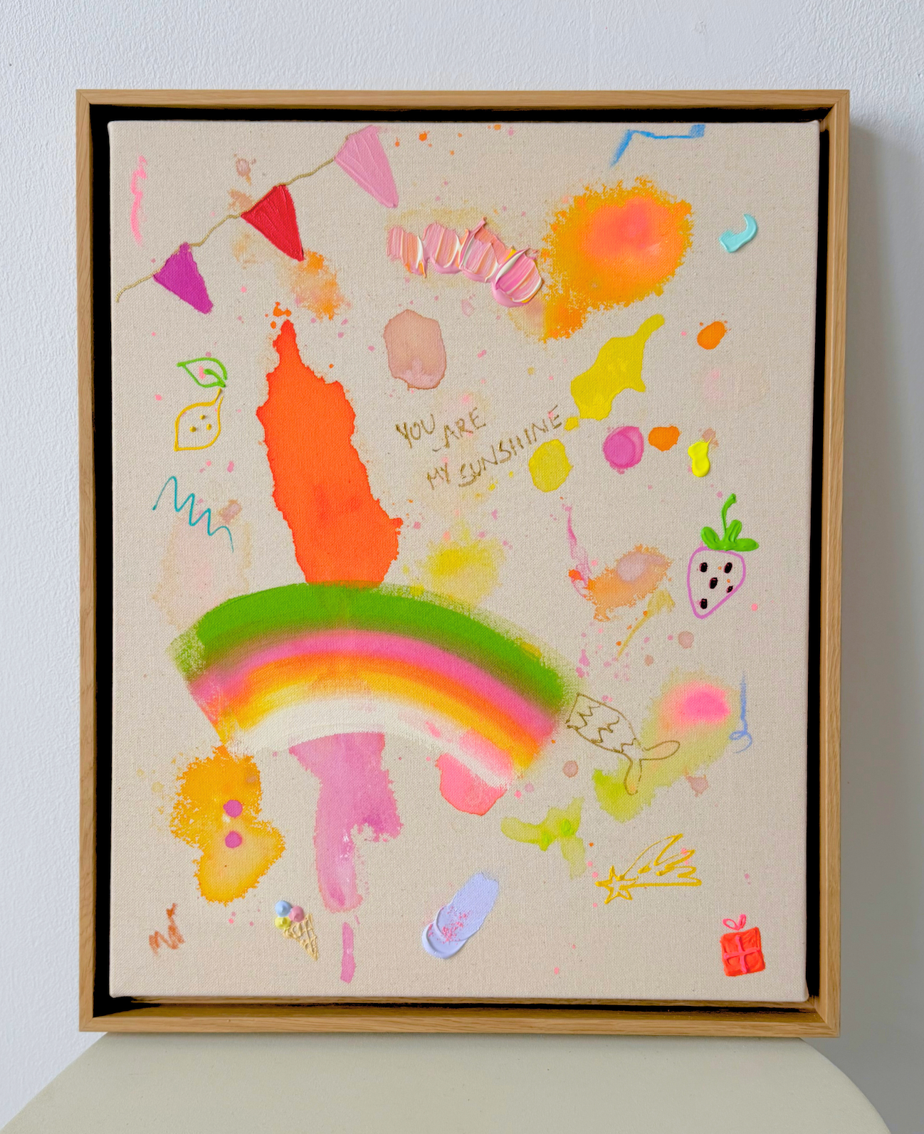 ICH WÜNSCH DIR Girlande 40x50cm