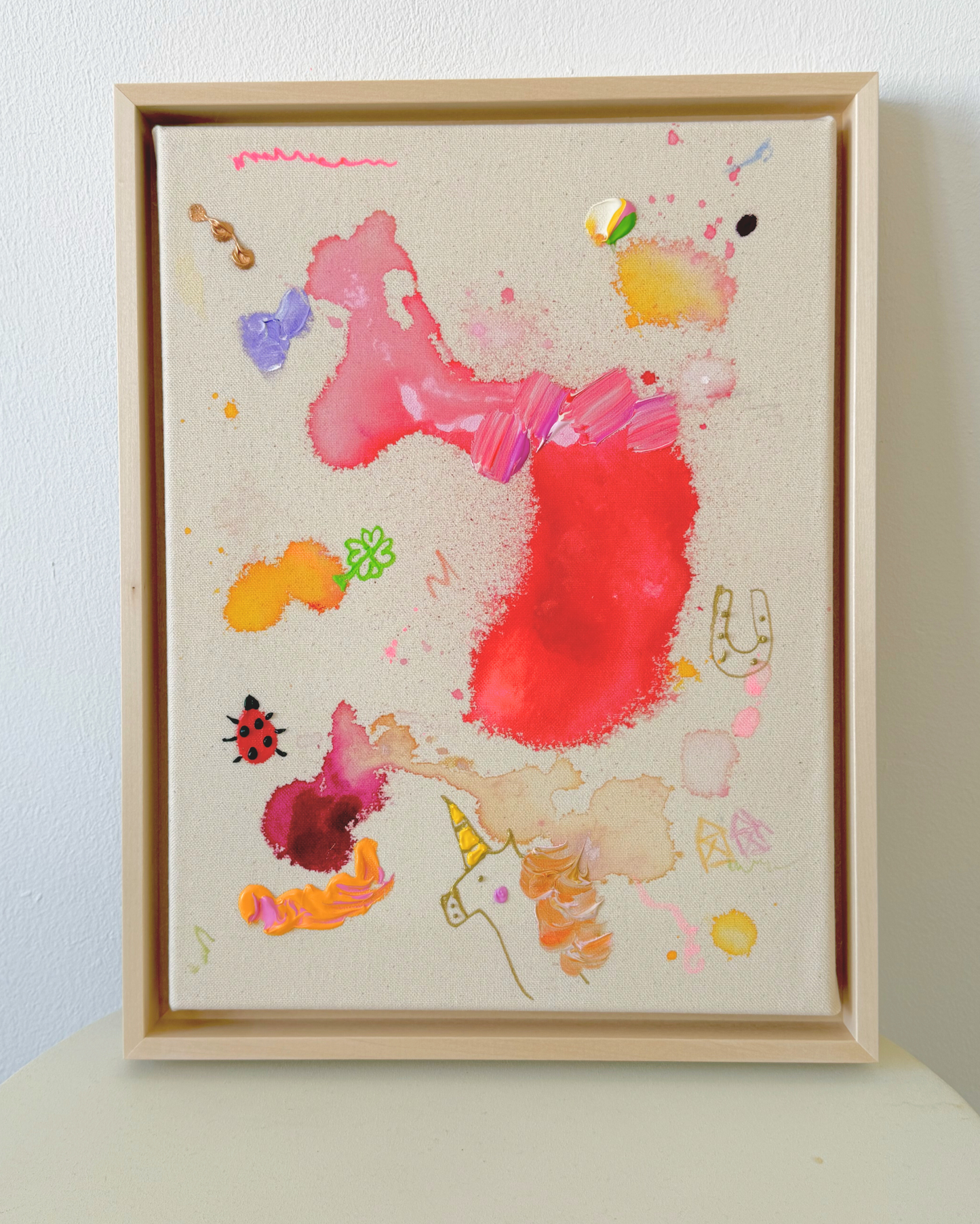 ICH WÜNSCH DIR Marienkäfer 30x40cm