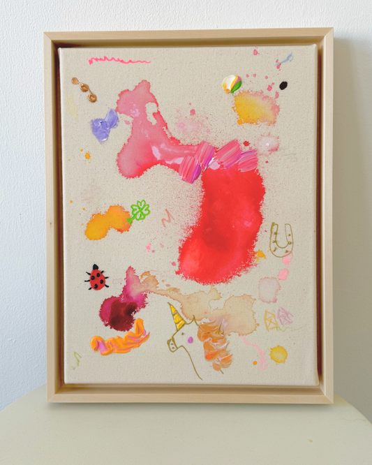 ICH WÜNSCH DIR Marienkäfer 30x40cm