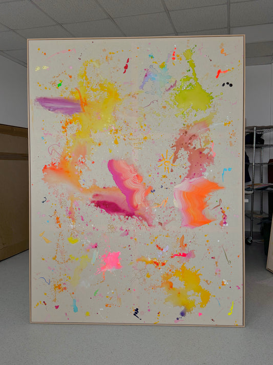 LIFE IS BEAUTIFUL & I HAVE TIME 150x200cm EXTRA TIEF