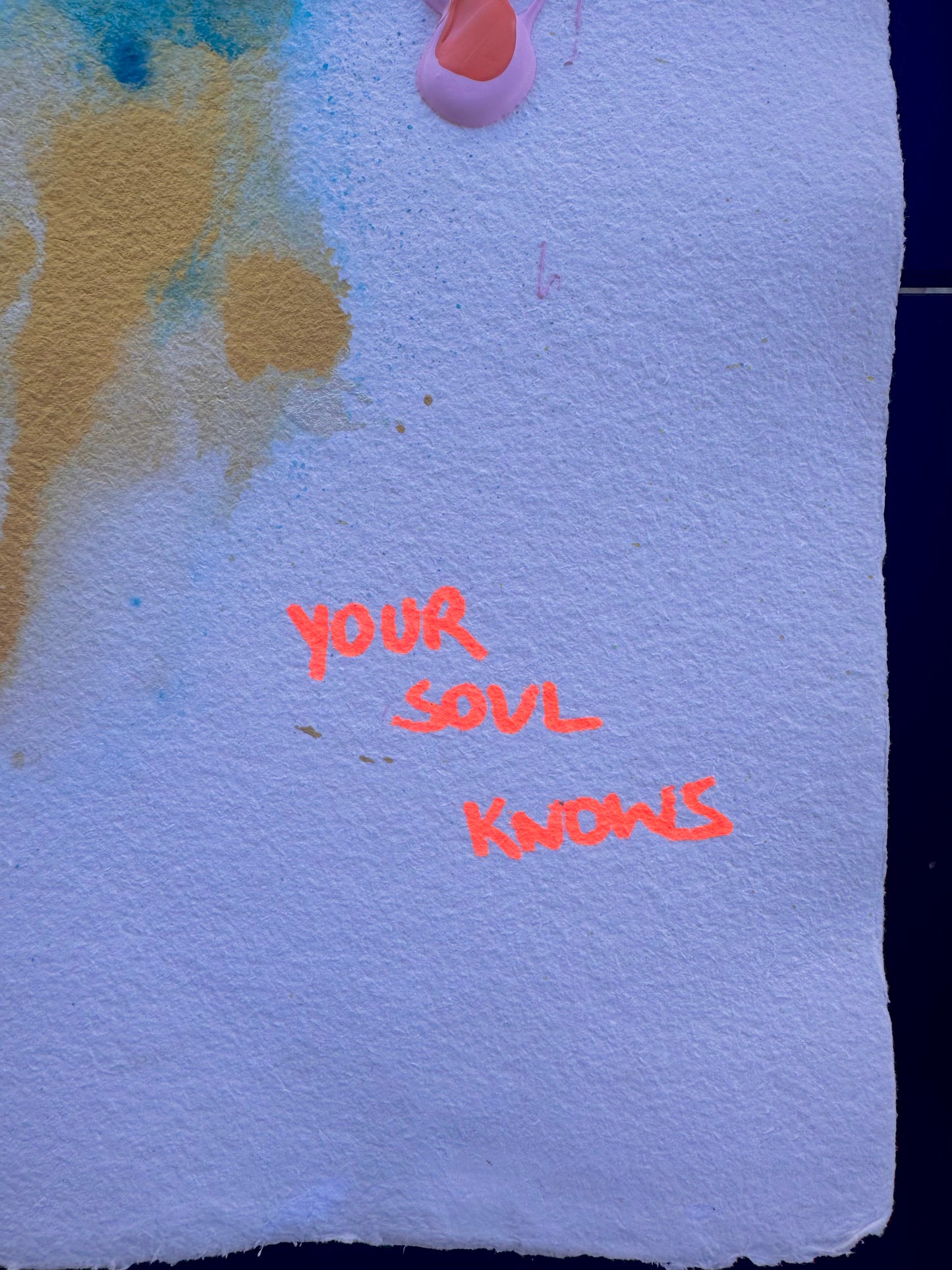 YOUR SOUL KNOWS Paperwork