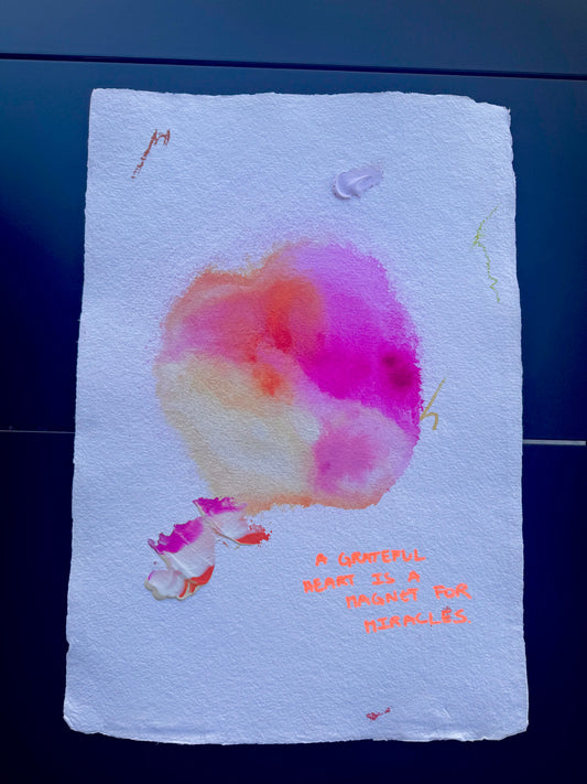 A GRATEFUL HEART IS A MAGNET FOR MIRACLES. Paperwork