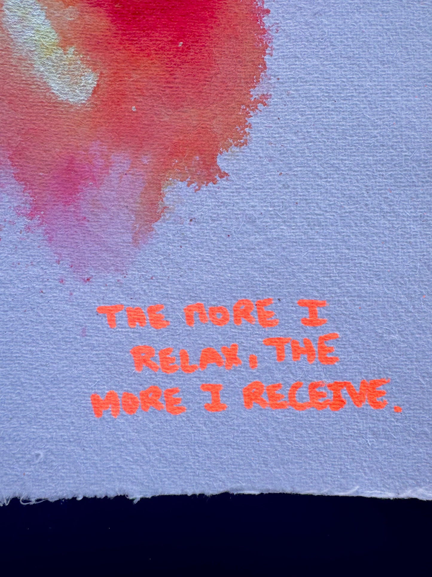 THE MORE I RELAX ,THE MORE I RECEIVE. Paperwork