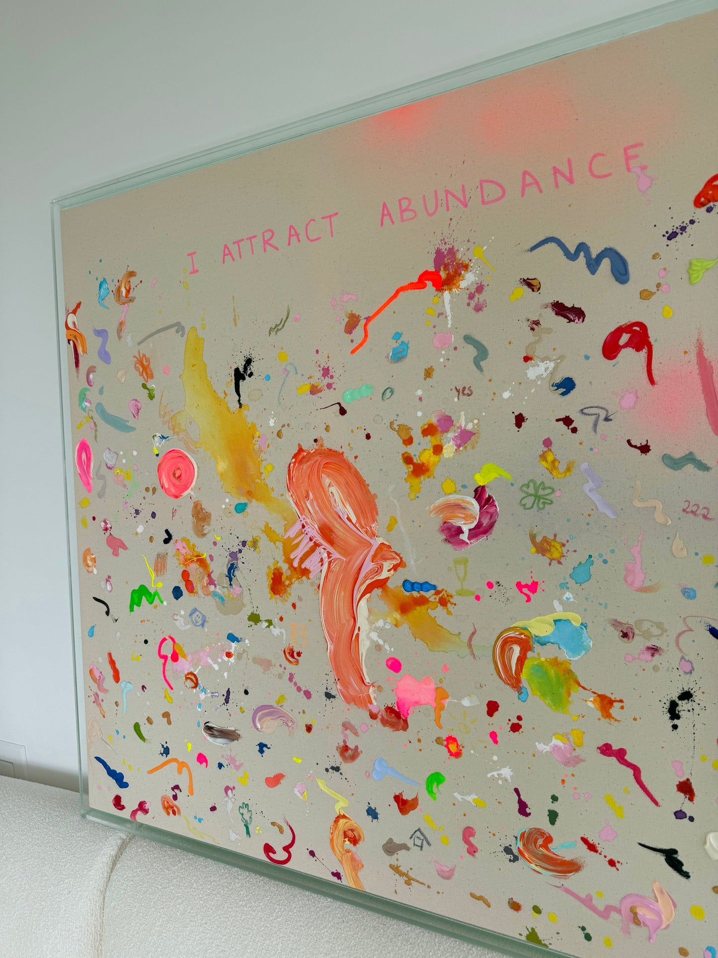 I ATTRACT ABUNDANCE 103x103cm