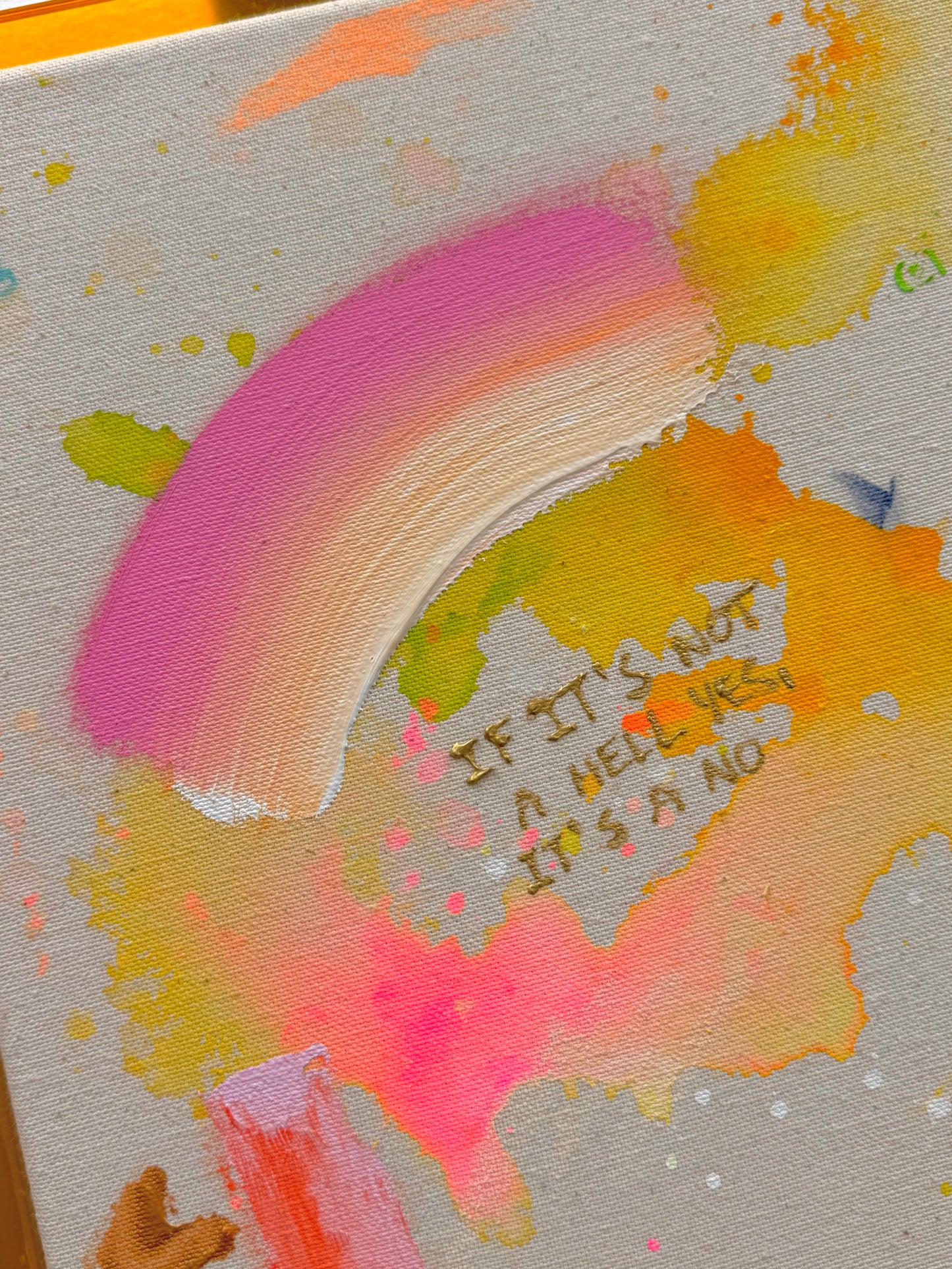 IF IT'S NOT A HELL YES, IT'S A NO 30x30cm