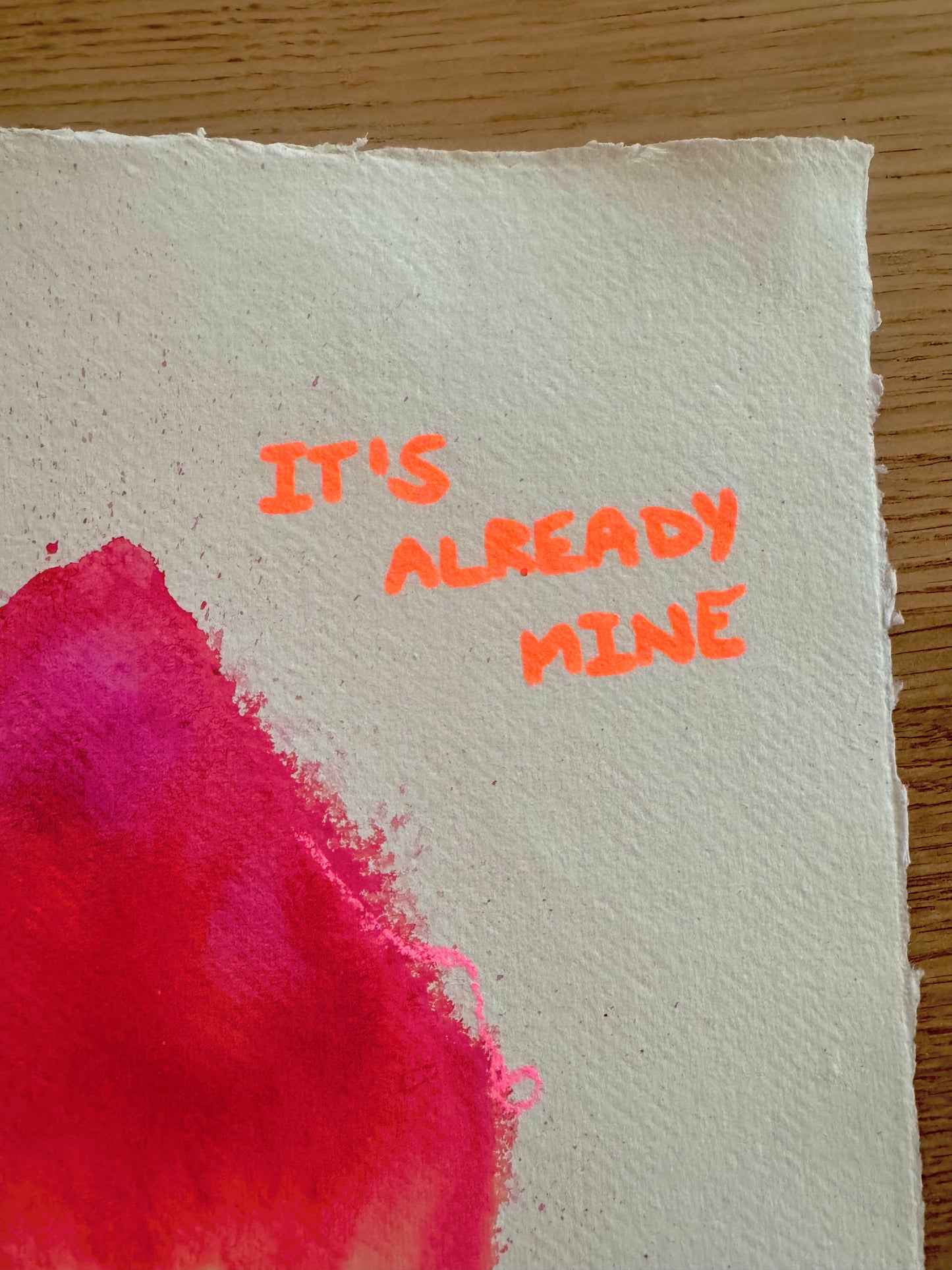 IT'S ALREADY MINE Paperwork