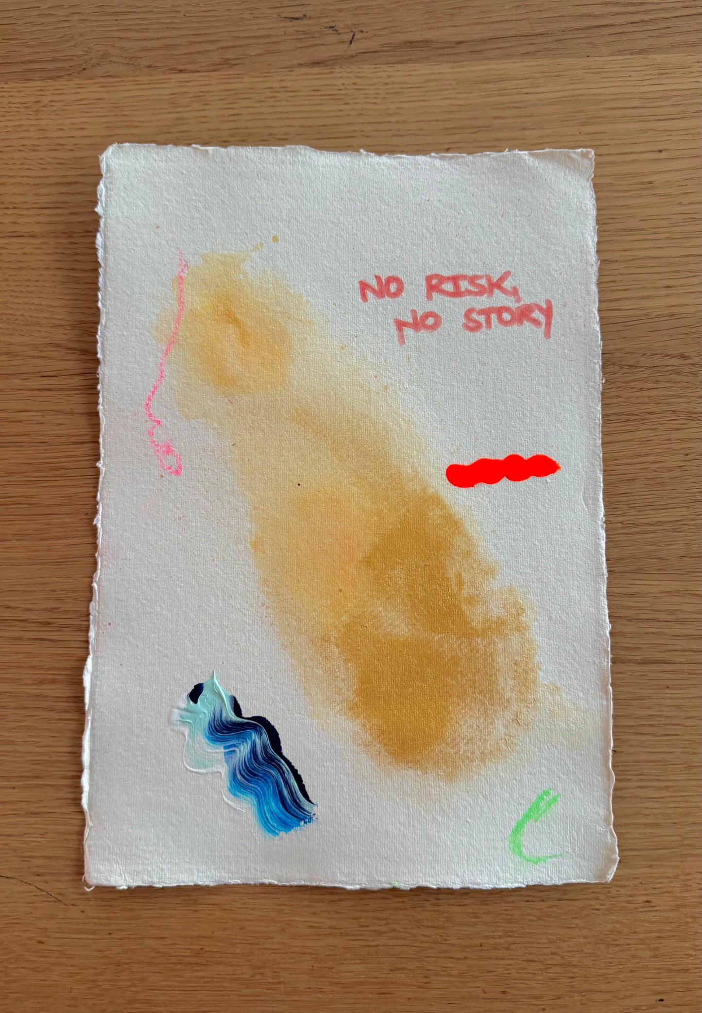 NO RISK NO STORY Paperwork