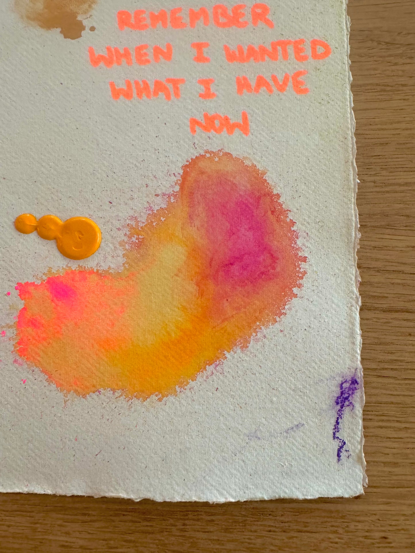 REMEMBER WHEN I WANTED WHAT I HAVE NOW Paperwork